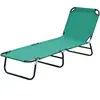 Outsunny Bain de soleil chaise longue pliante inclinable en tissu Oxfo...