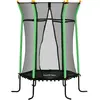 HOMCOM Trampoline pour enfant Ø 1,63 x 1,9 m filet de sécurité porte z...