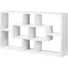 HOMCOM Étagère murale bibliothèque 8 cubes, meuble de rangement, desig...