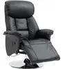 HOMCOM Fauteuil de relaxation inclinable pivotant repose-pied réglable...