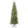 Sapin de Noël artificiel - HOMCOM - slim - 300 lumières 8 modes déclai...