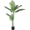 HOMCOM Plante artificielle intérieure 150 cm, palmier arbre artificiel...