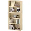 HOMCOM Bibliothèque étagère de rangement 5 niveaux avec étagères régla...