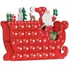 Calendrier de lAvent à remplir - HOMCOM - 24 tiroirs - Père Noël et tr...