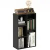 HOMCOM Etagère cube - bibliothèque - rangement 5 compartiments - dim. 50 x 24 x 80 cm - noir