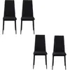 HOMCOM Lot de 4 chaises de salle à manger chaises de cuisine avec doss...