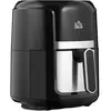 HOMCOM Friteuse sans huile 4 l, air fryer 1300 w 12 programmes, écran ...