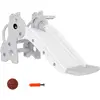 AIYAPLAY Toboggan pour enfants 3 en 1 en forme de girafe avec panier d...