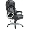 HOMCOM Chaise de bureau fauteuil de bureau avec fonction bascule roule...