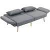 HOMCOM Canapé convertible 3 places design clic clac dossier inclinable...