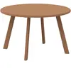 Outsunny Petite table basse ronde, table d'appoint avec patins antidér...