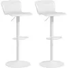 HOMCOM Lot de 2 tabourets de bar, chaises de bar réglable en hauteur, ...