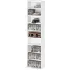 HOMCOM Rangements pour CD et DVD 9 compartiments et 6 étagères réglabl...