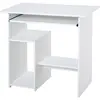 HOMCOM Bureau d'ordinateur, bureau avec rangement, plateau pour clavie...