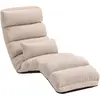 HOMCOM Chauffeuse 1 place fauteuil convertible avec dossier et appui-t...