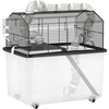 PawHut Cage pour hamster portable cage pour hamster avec rampe, gamell...