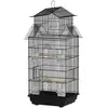 PawHut Cage à oiseaux volière avec balançoire poignée portable 4 mange...