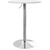 HOMCOM Table de bar ronde table haute cuisine réglable en hauteur 69-9...