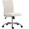 HOMCOM Chaise de bureau sans accoudoirs, fauteuil de bureau, hauteur r...