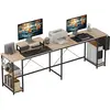 HOMCOM Bureau d'angle modulable réversible 168-240 cm style industriel...
