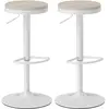 HOMCOM Lot de 2 tabourets de bar, chaises de bar pivotantes avec assis...