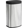 HOMCOM Poubelle cuisine automatique 55L en acier inoxydable, poubelle ...