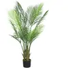 HOMCOM Plante artificielle intérieure 120 cm, palmier arbre artificiel...