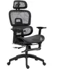 HOMCOM Fauteuil de bureau, chaise de bureau ergonomique en maille avec...