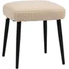 HOMCOM Repose pied salon, tabouret ottoman en tissu effet laine bouclé...