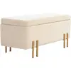 HOMCOM Banc de rangement coffre de rangement design contemporain - esp...