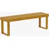 Outsunny Banc de jardin banc en bois de pin 2 places banquette de jard...