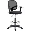 Vinsetto Chaise bureau ergonomique, chaise de dessin, repose-pieds, do...