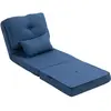 HOMCOM Chauffeuse canapé-lit convertible fauteuil 1 place avec 1 couss...