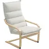 HOMCOM Fauteuil salon fauteuil de loisirs moderne fauteuil chambre ave...