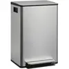 HOMCOM Poubelle cuisine 50L, poubelle à pédale, seau intérieur amovibl...