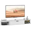 Meuble TV suspendu - HOMCOM - 120cm - pour téléviseur jusquà 50 pouces...