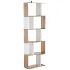 Homcom Bibliothèque Multi-Rangements Blanc 60 x 24 x 185 cm