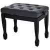 Outsunny Banquette piano tabouret siege hauteur reglable noir bois P.U