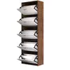 HOMCOM - Armoire à Chaussures - Bois - 60x28x189cm - Marron