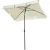 Parasol rectangulaire inclinable - Outsunny - diamètre 2 m - métal - b...