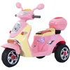 Moto scooter électrique pour enfants - HOMCOM - 3 roues - Rose - Effet...