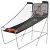 HOMCOM Panier de Basket pliable jeu de Basketball Arcade Double Shooto...