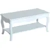 HOMCOM Table Basse Rectangulaire Style Baroque avec Etagère Bois Paulo...