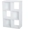 HOMCOM Meuble de Rangement Etagère de Rangement Bibliothèque 3 Caisers...