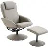 HOMCOM Fauteuil Relax inclinable Style Contemporain avec Repose-Pieds ...