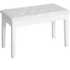 HOMCOM Tabouret de Piano Coffre de Rangement 76 x 36 x 50 cm Similicui...