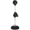 HOMCOM Punching ball sur pied réglable en hauteur 126-144 cm avec gant...