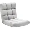 Fauteuil Convertible Paresseux HOMCOM - Gris Clair - Dossier Inclinabl...