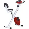 HOMCOM Vélo d'appartement pliable selle réglable dossier écran LCD mul...