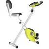 HOMCOM Vélo d'appartement pliable selle réglable dossier écran LCD mul...